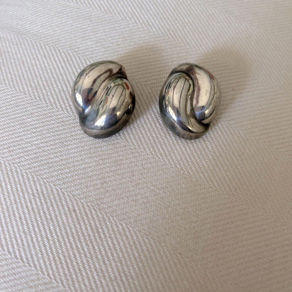 Silver Clip On Earrings